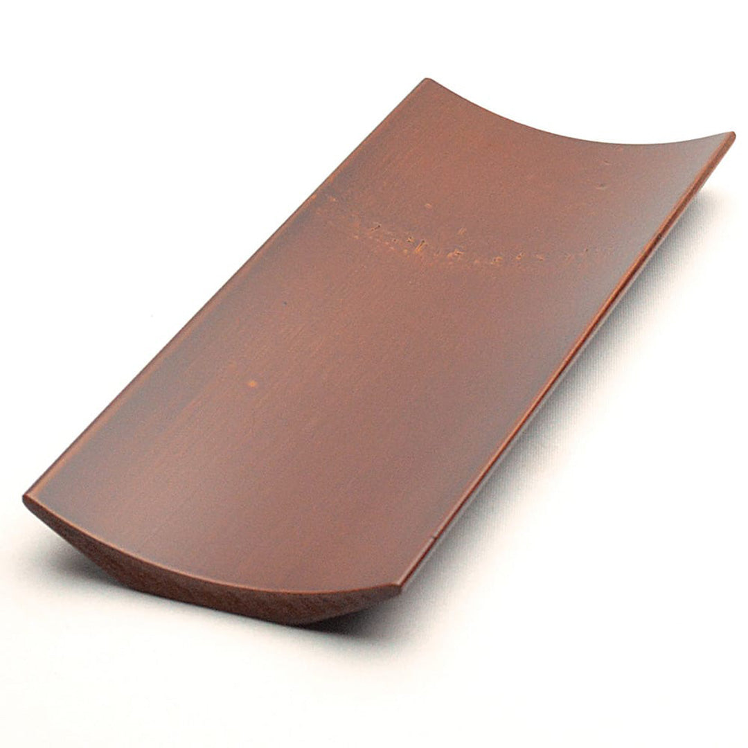 竹茶巾托(赤茶)