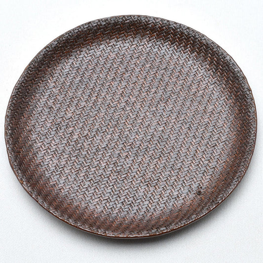 籐編圓形茶托