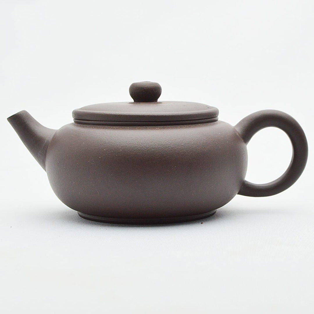 宜興紫砂壺 小扁墩(武松・濃茶)