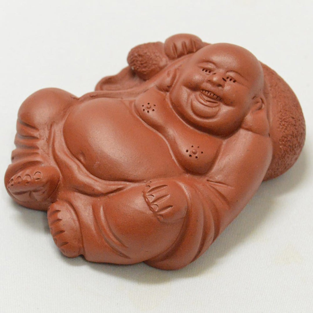 宜興紫砂・布袋弥勒仏