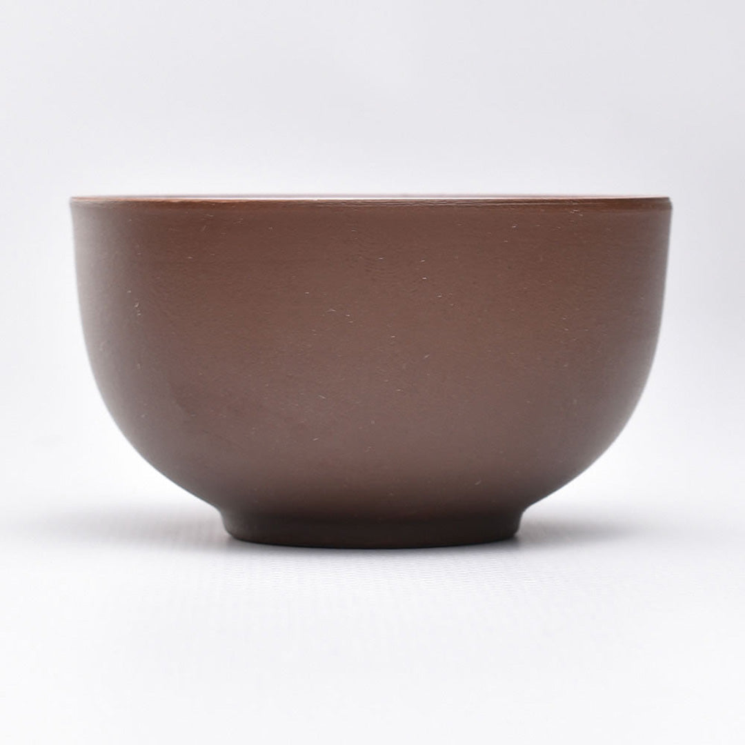 白釉品茗杯・紫砂風