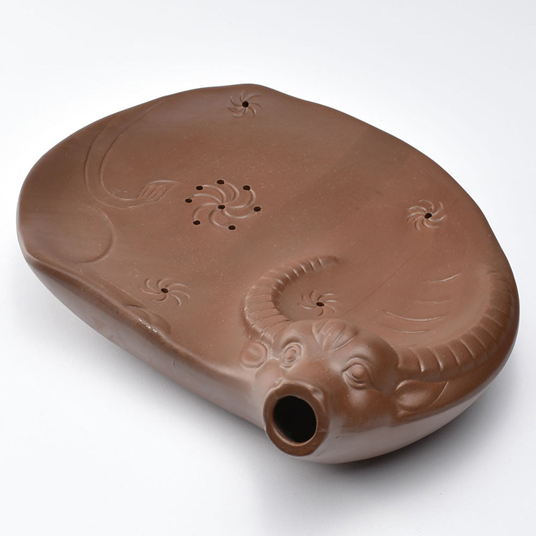 福牛茶盤・紫砂風