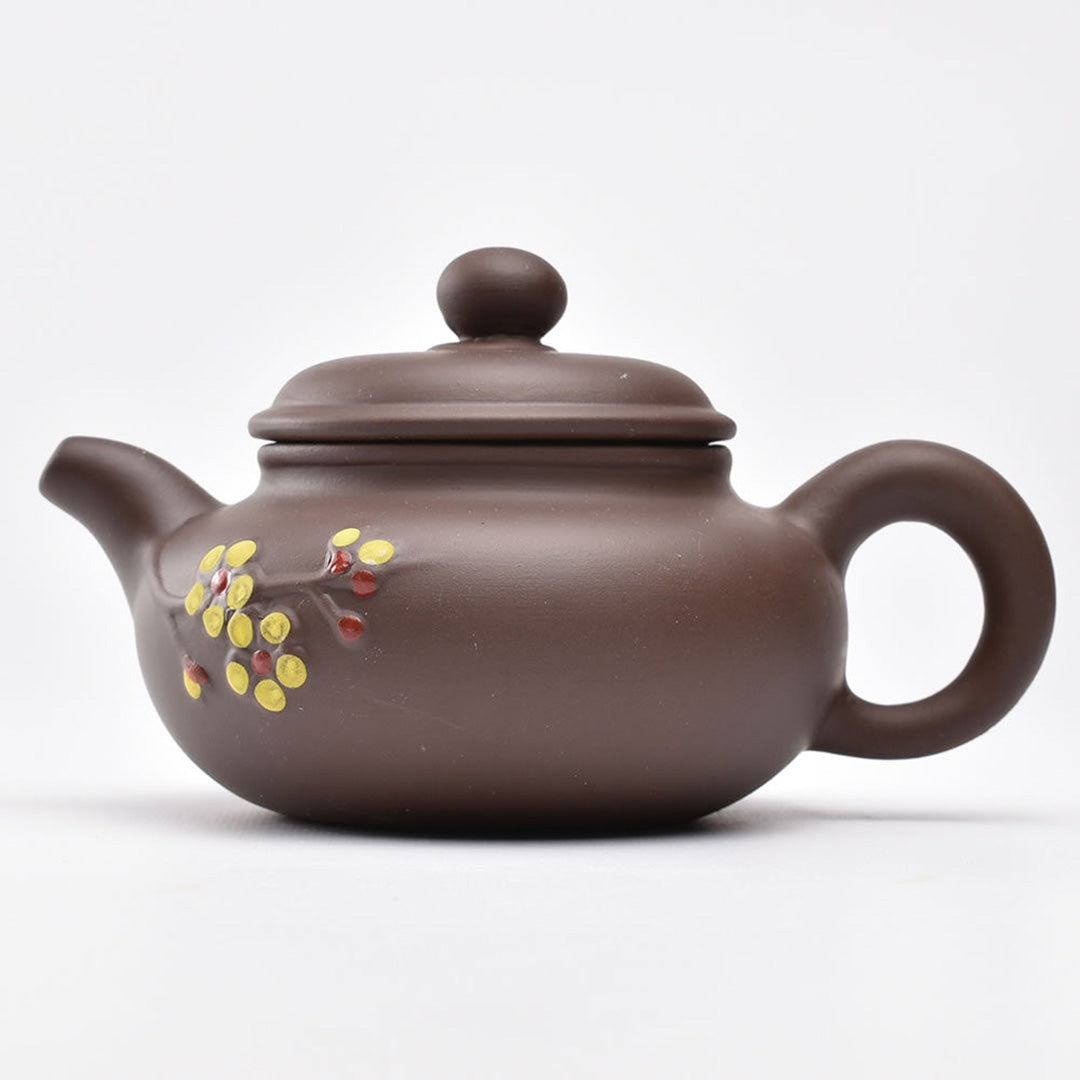 倣古彩壺・紫砂風