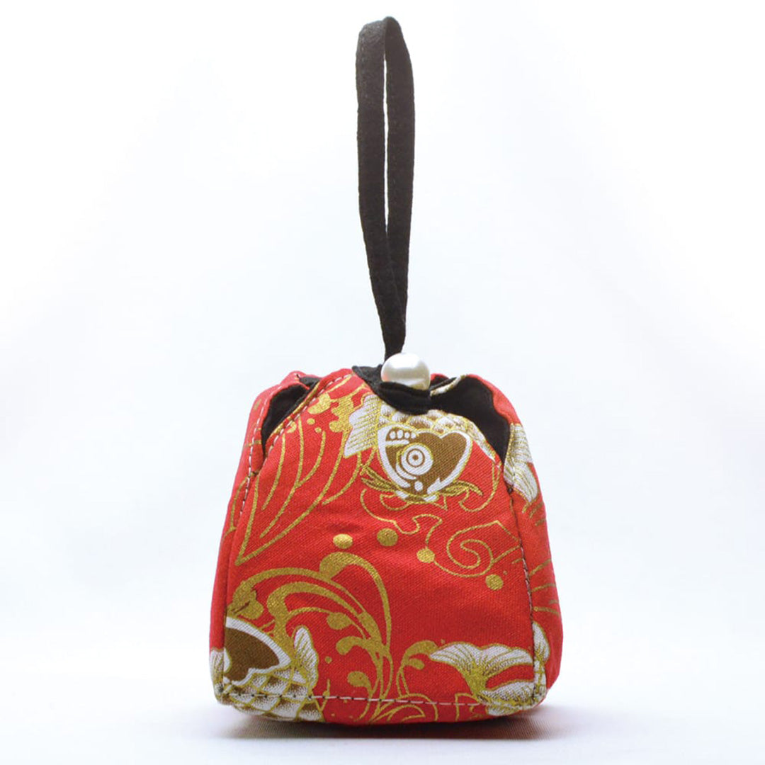 束口布包(鯉魚深紅)