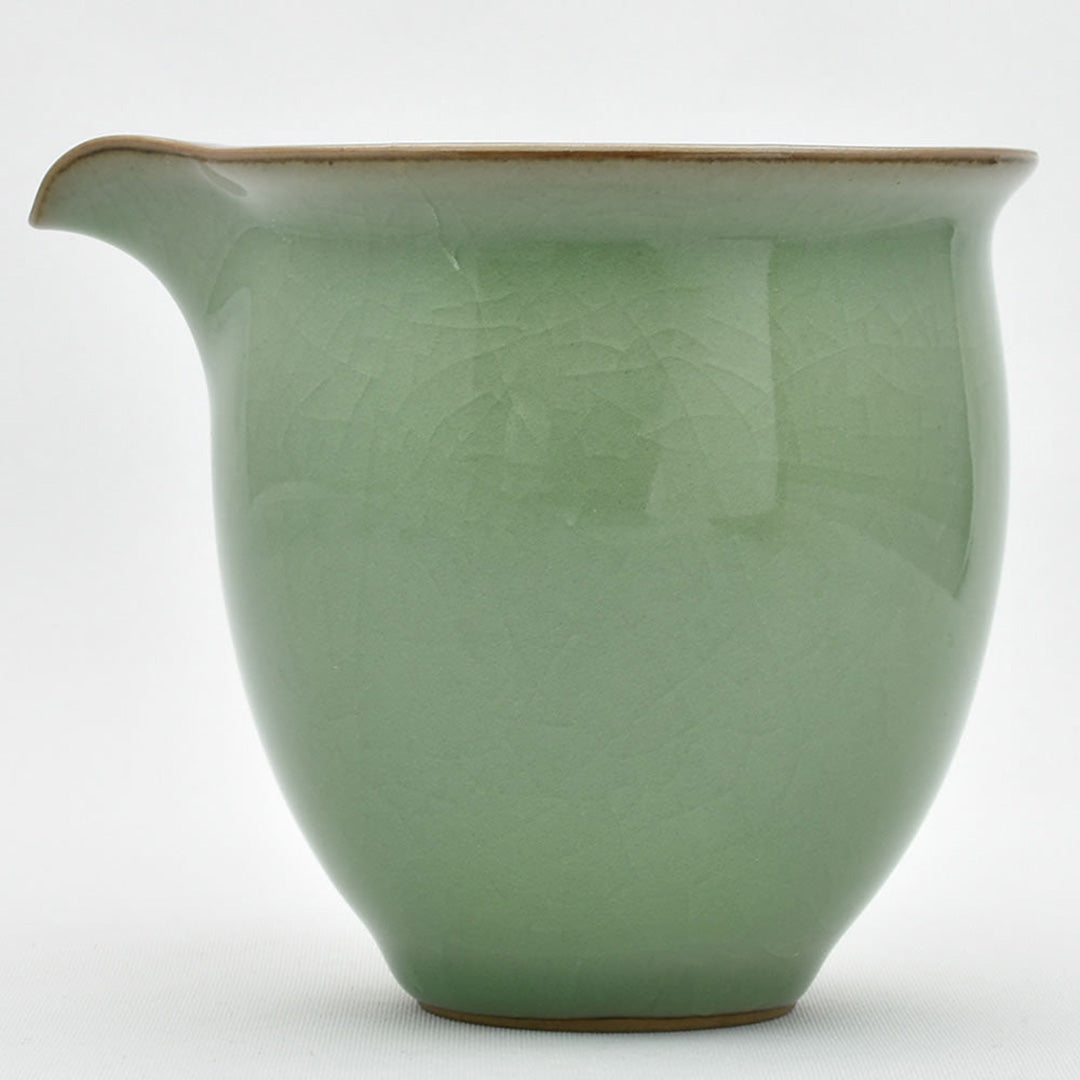 青磁茶海｜鷹嘴 兄窯梅子青茶海｜中国茶器の天香茶行