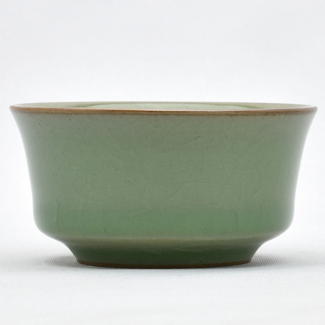 青磁茶杯｜反口品杯 哥窯梅子青｜中国茶器の通販・天香茶行