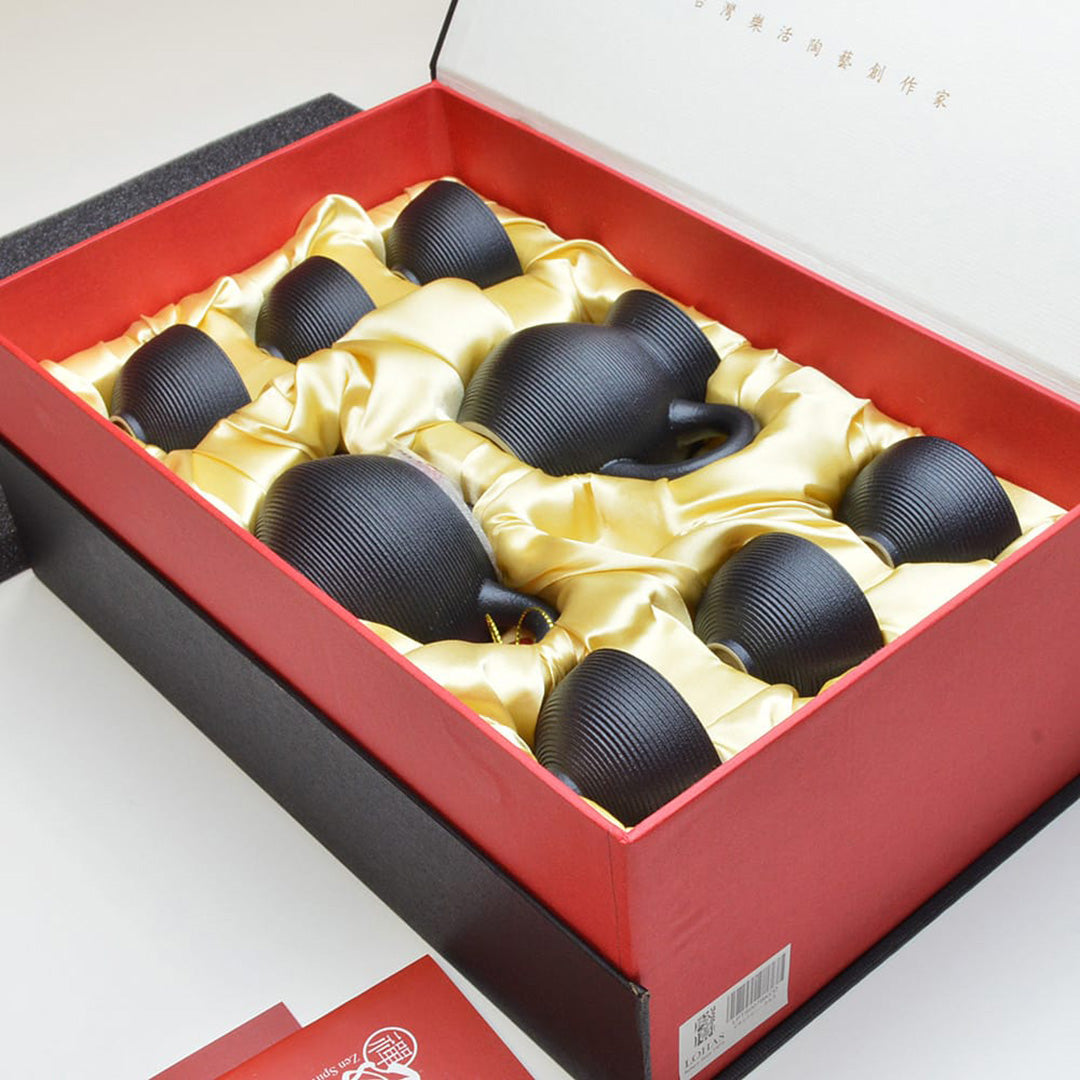 旋転小壺セット(黒)