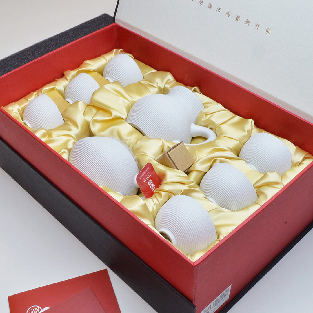 旋転小壺セット(白)