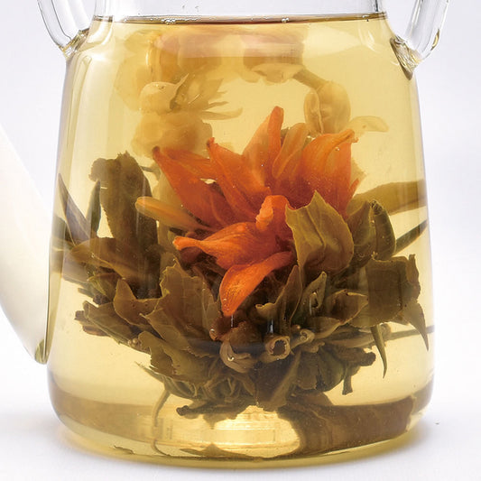 百合花籃(緑茶の工芸茶)
