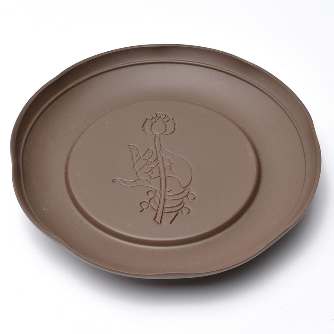 蓮手壺承・紫砂風