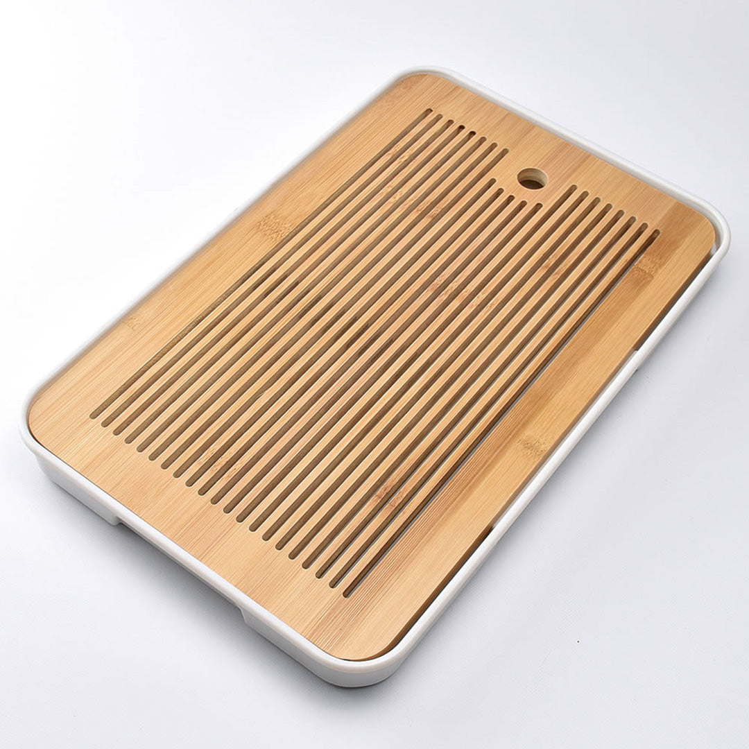 百川茶盤(白)【キズなど】