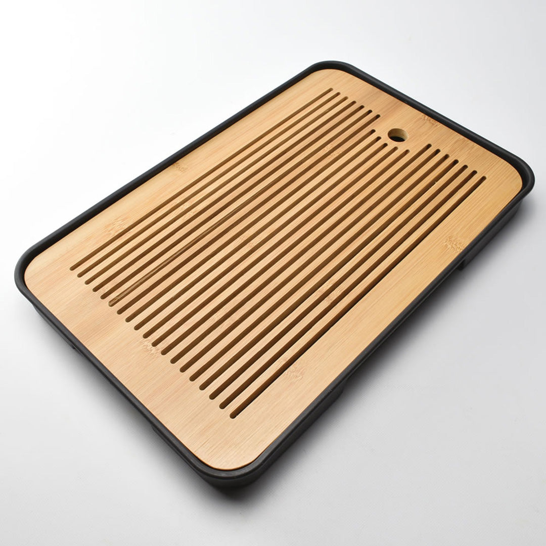 百川茶盤(黒白)