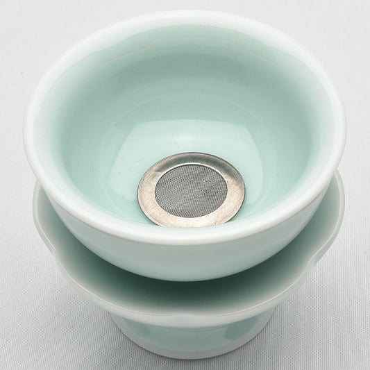 茶托茶漏(弟窯粉青)