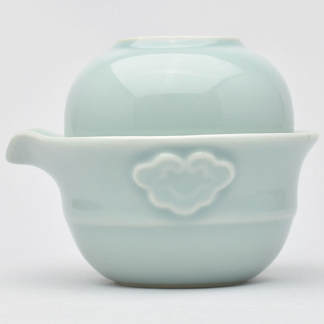 一人用急須｜青磁弟粉 快客杯｜中国茶器の天香茶行