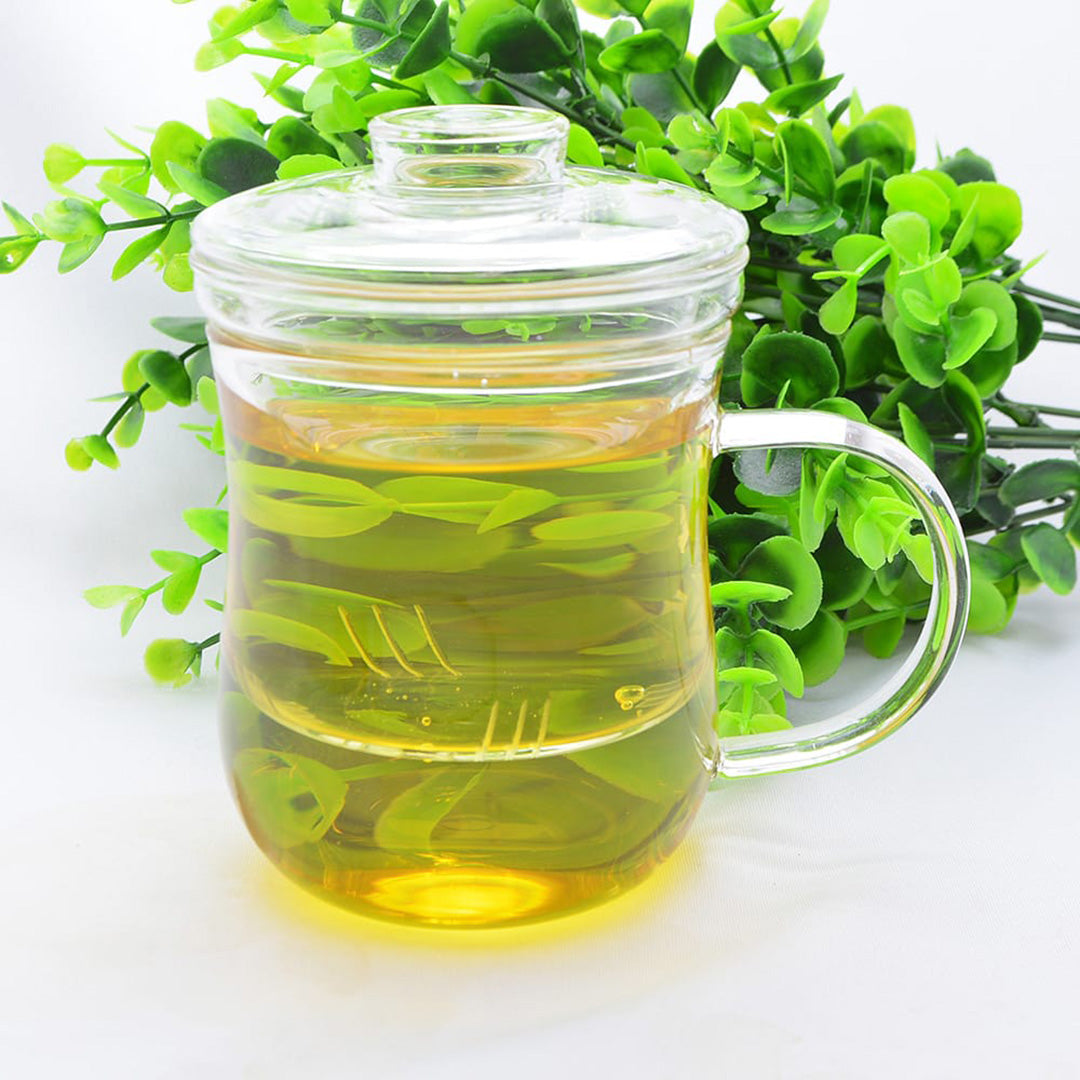 耐熱ガラス茶漉し付きマグカップ｜美体杯｜中国茶器の天香茶行