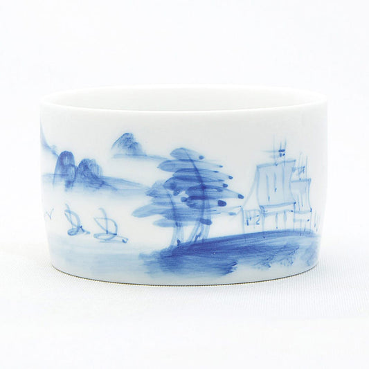 青花茶杯(山水)