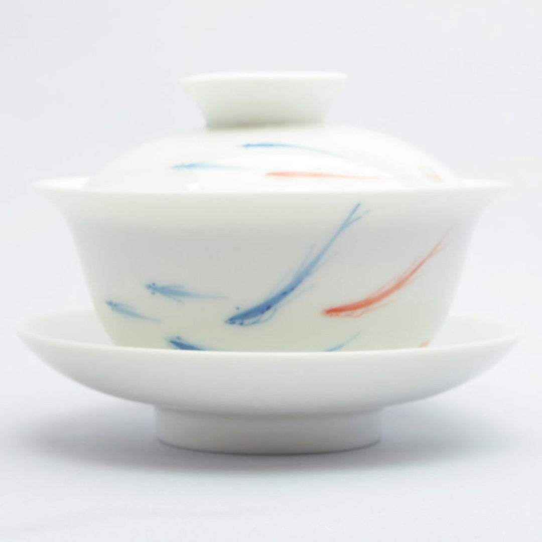 青花蓋碗(年々有余)