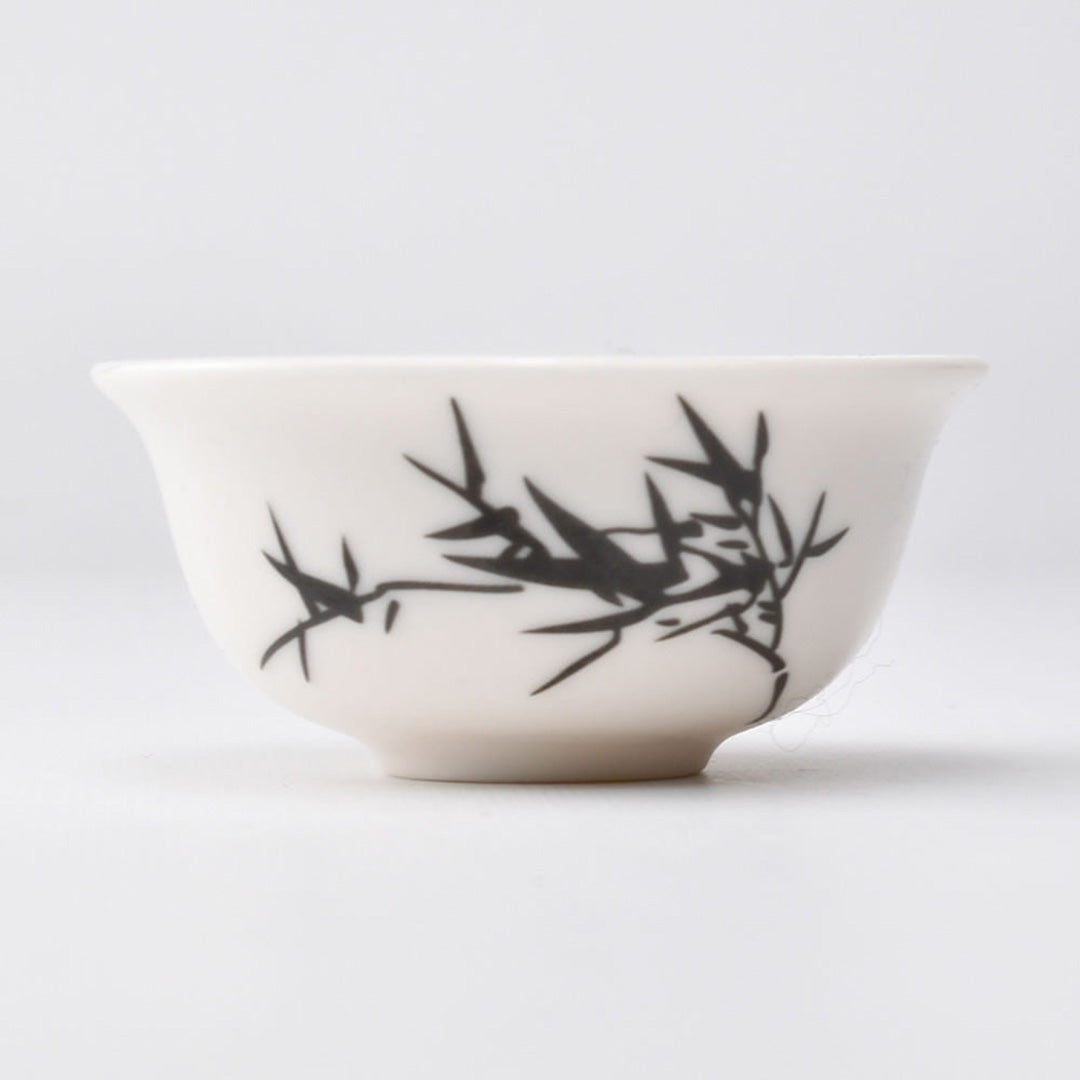 彩品茗杯(墨竹)