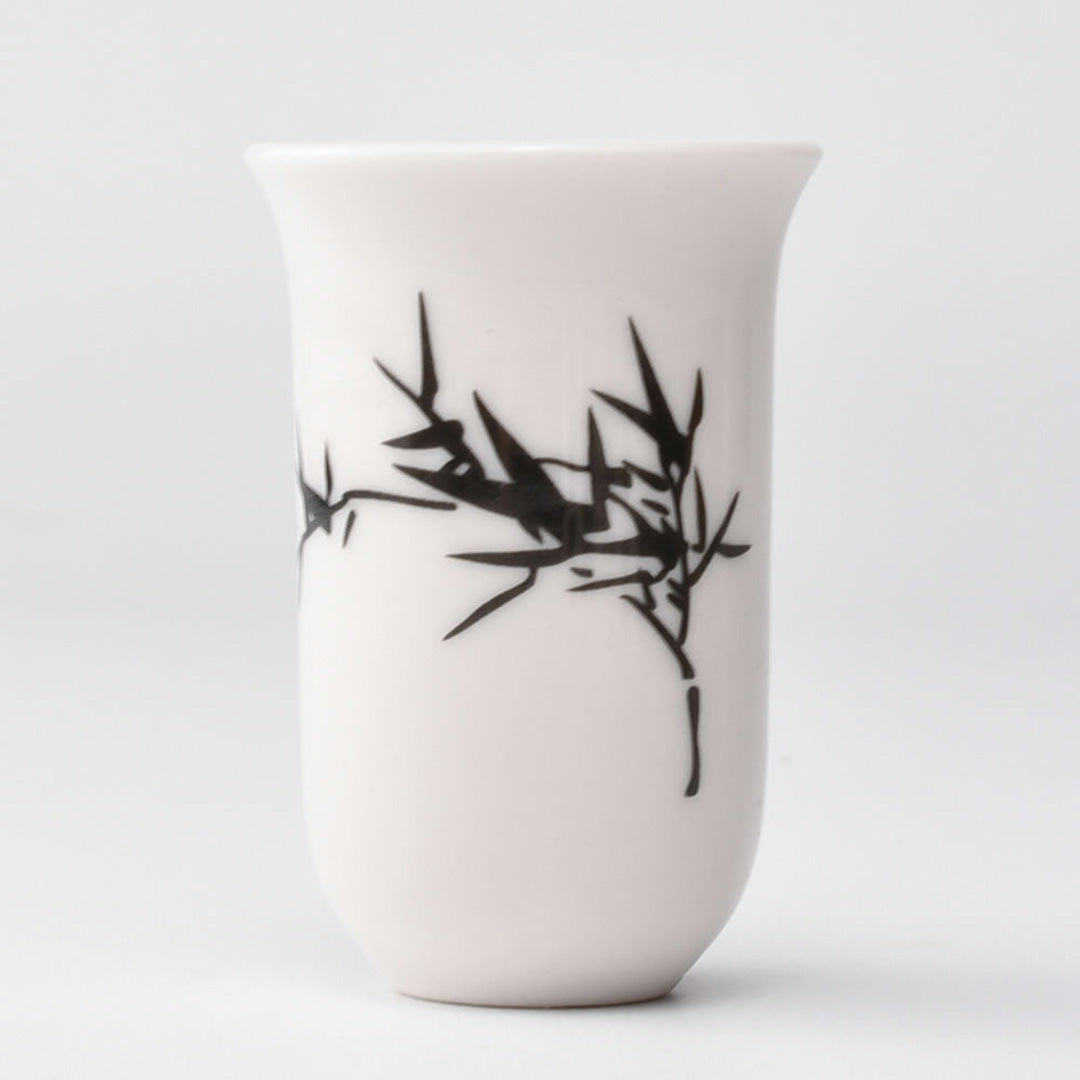 彩聞香杯(墨竹)