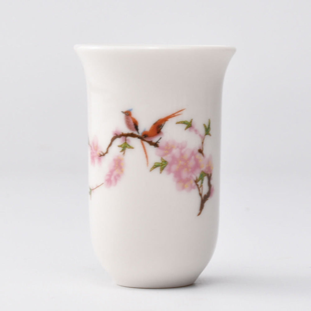 彩聞香杯(水点桃花)