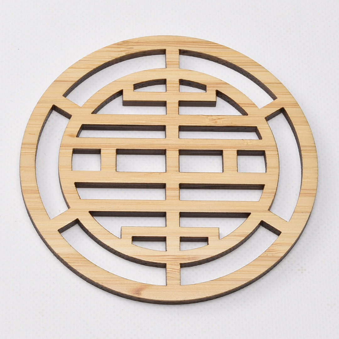 鏤空竹茶托(円)