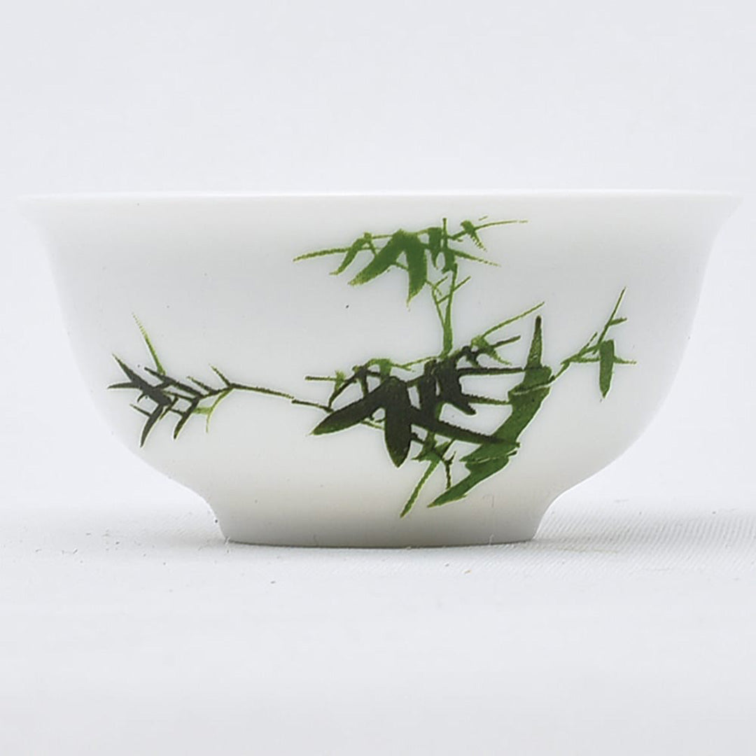 彩磁品茗杯(竹)