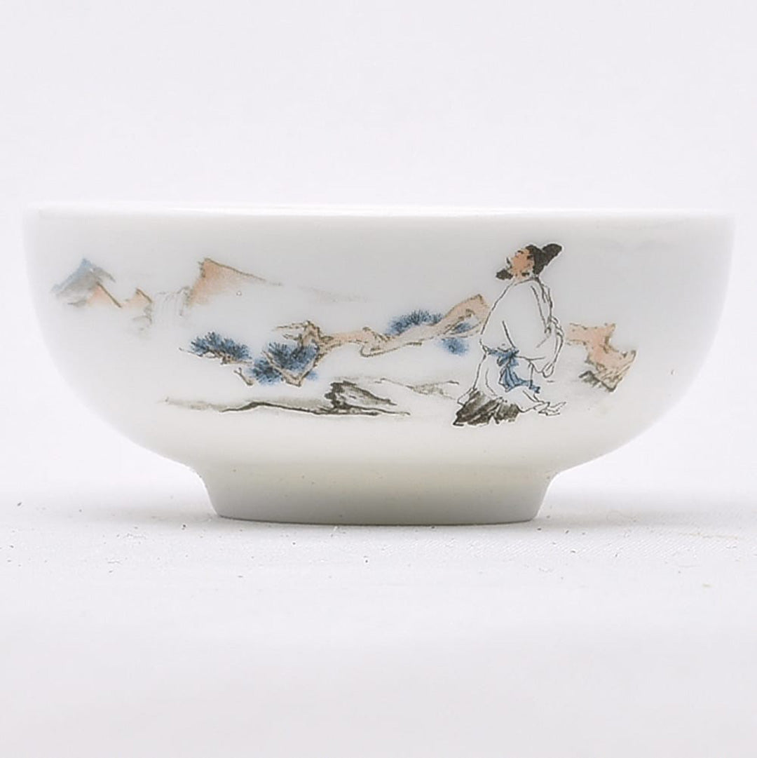 彩磁寛杯(詩聖李白)