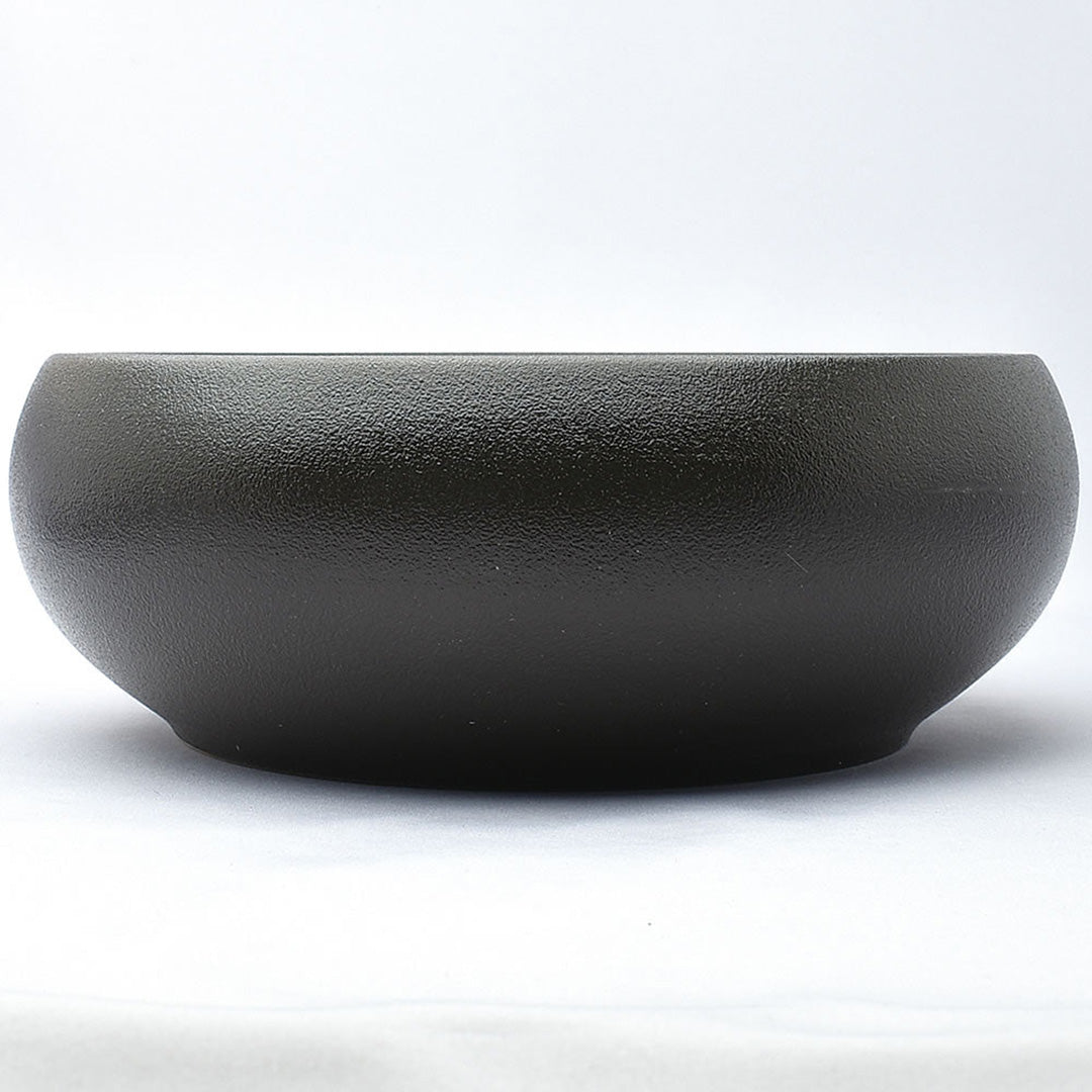 粗陶黒茶洗