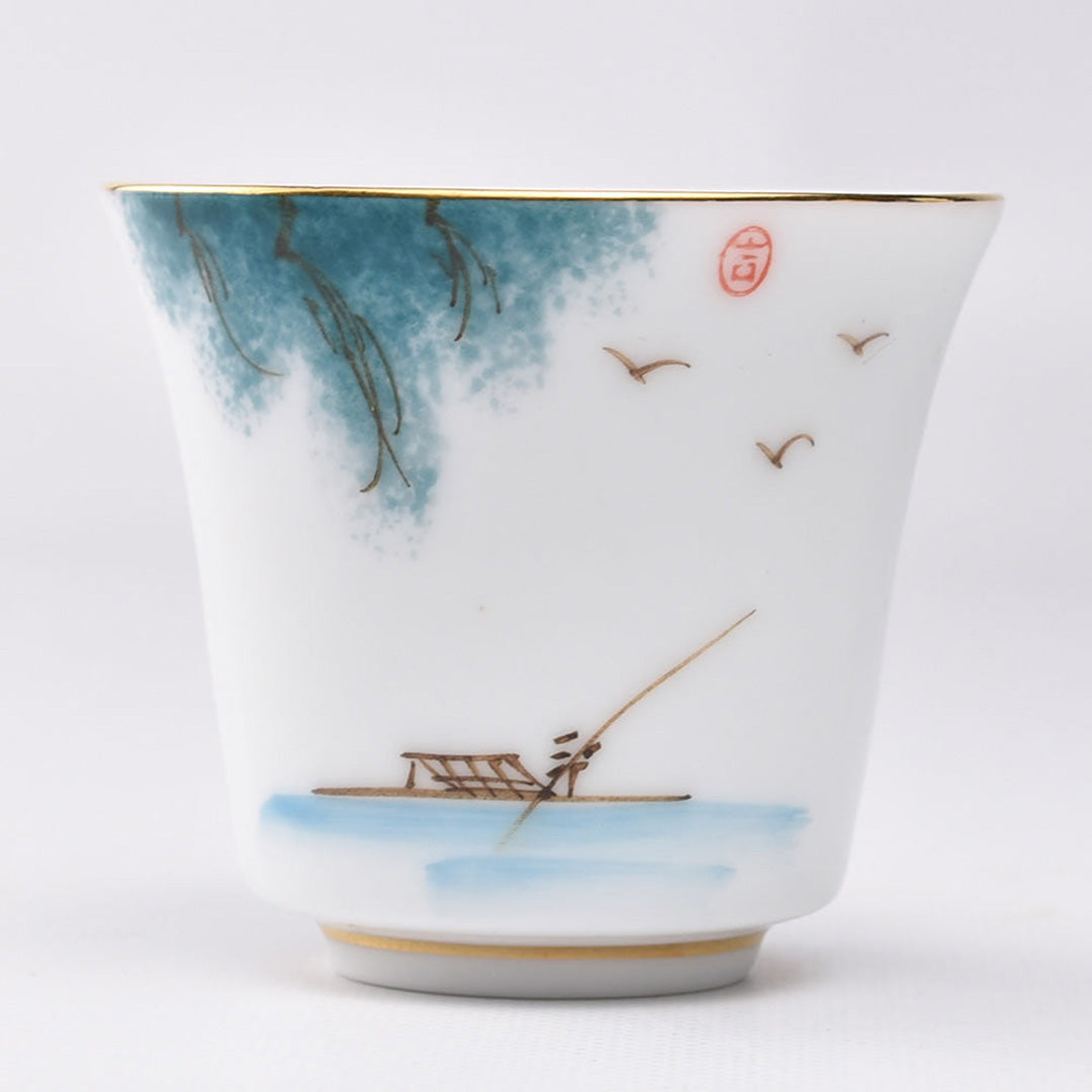 描金手絵杯・出行｜中国茶器専門店の通販・天香茶行