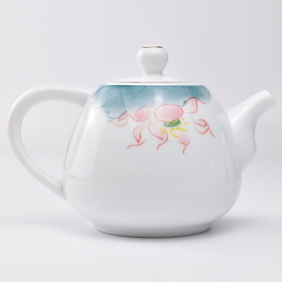 描金手絵茶壺(綻蓮)