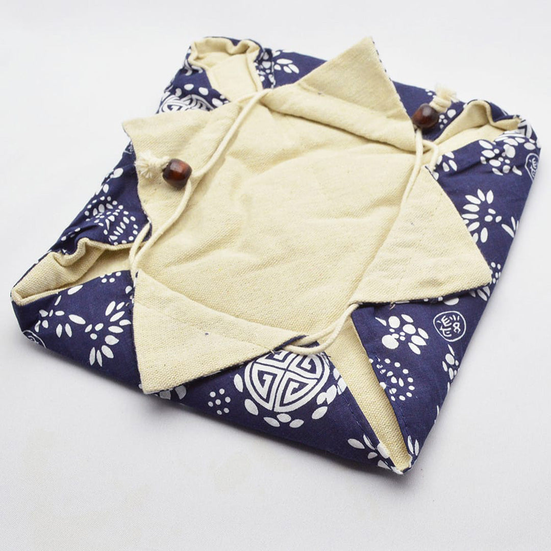 壺袋(紺印寿花)