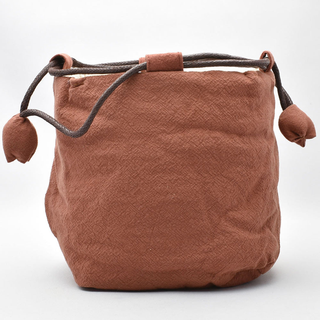 茶具布袋(橘紅・壺1杯4)