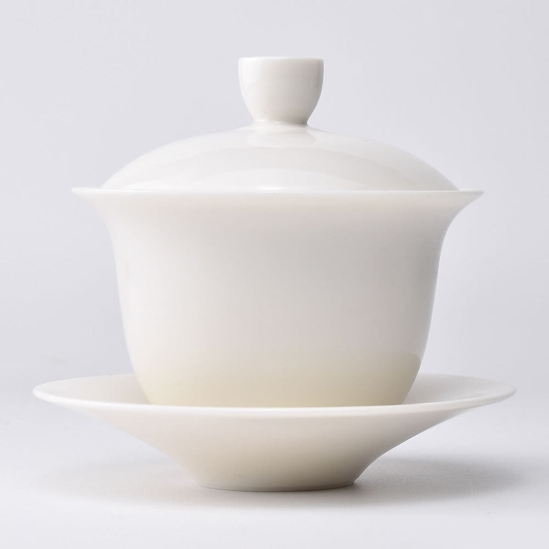 蓋碗・白磁羞花｜中国茶器専門店の通販・天香茶行