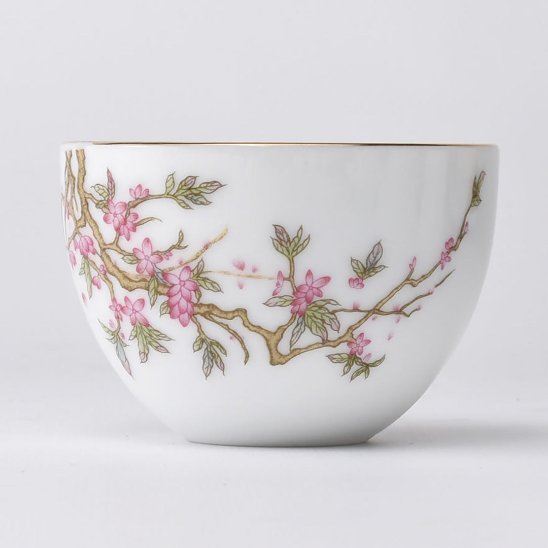 貼花描金杯(桃花)