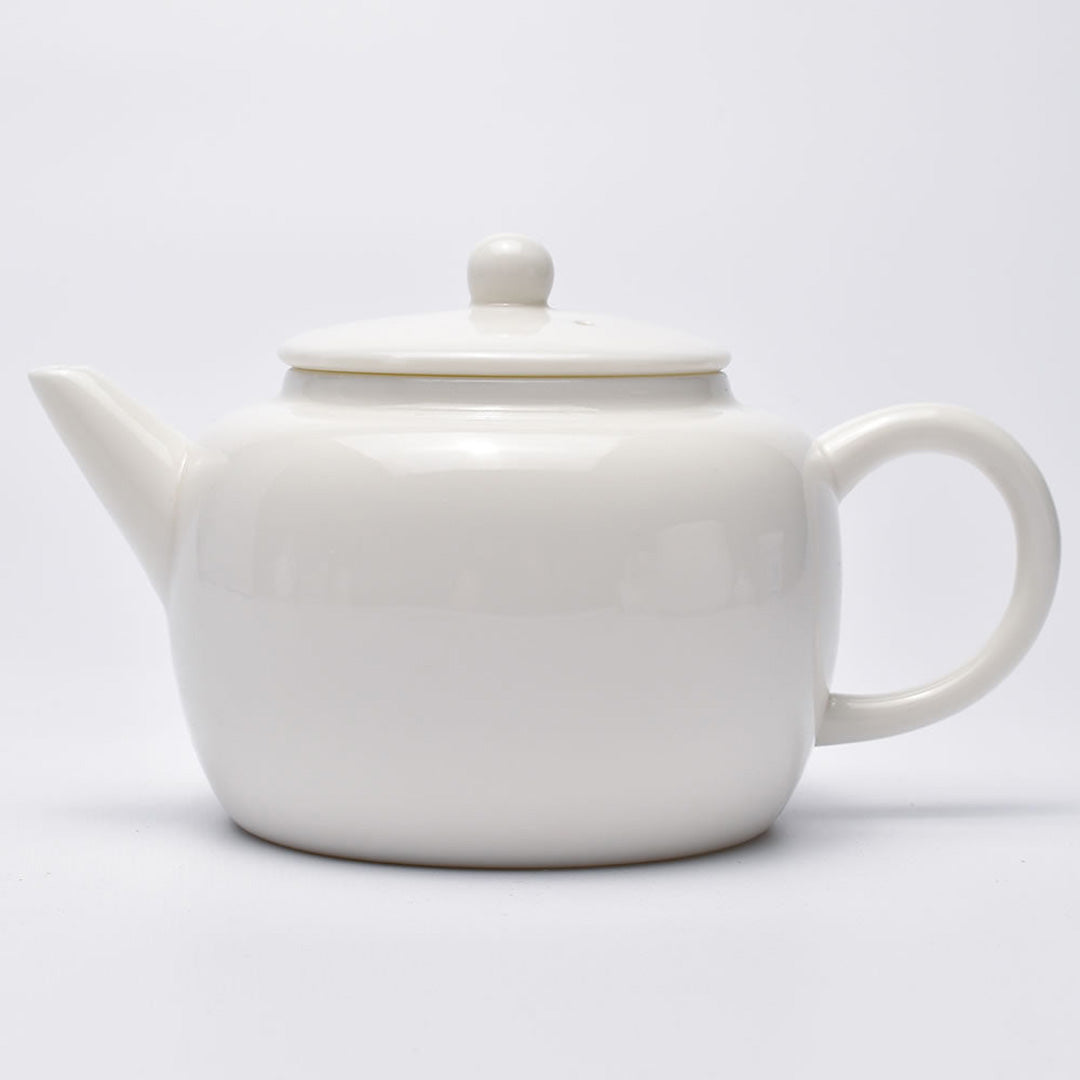 中国　白磁壺 白磁急須｜平底壺｜中国茶器専門店の通販・天香茶行