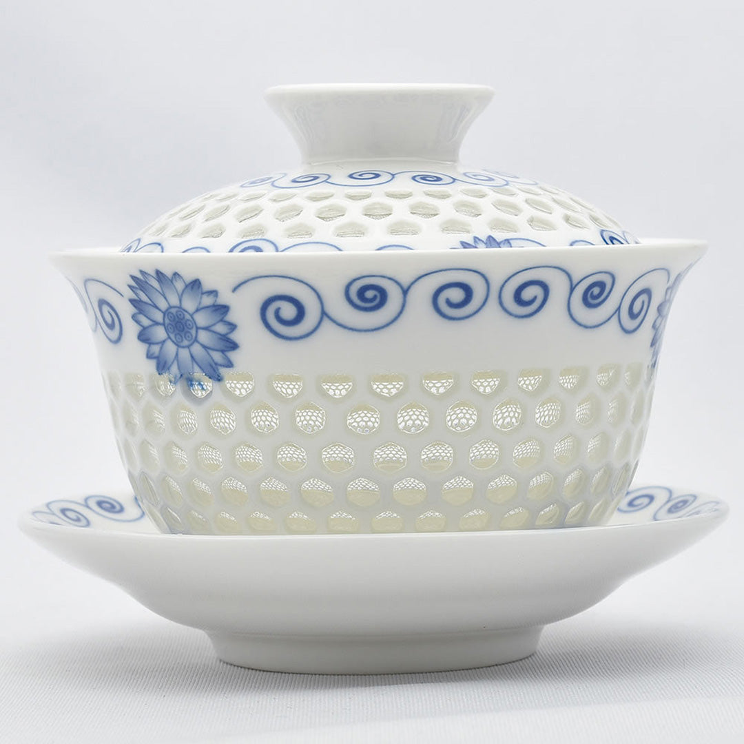 玲瓏蓋碗（向日葵・大）｜中国茶器専門店の通販・天香茶行