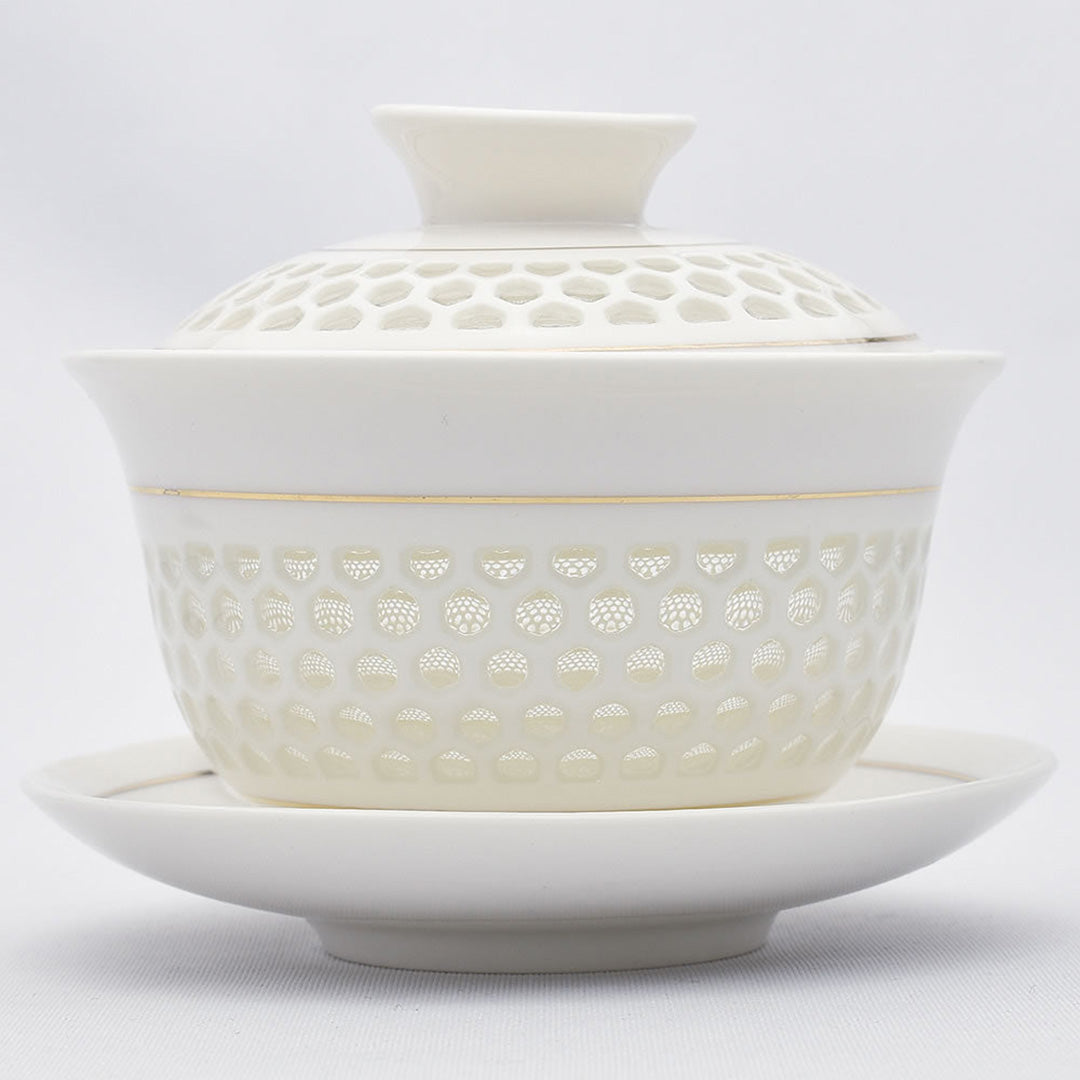 玲瓏蓋碗(金線・大)