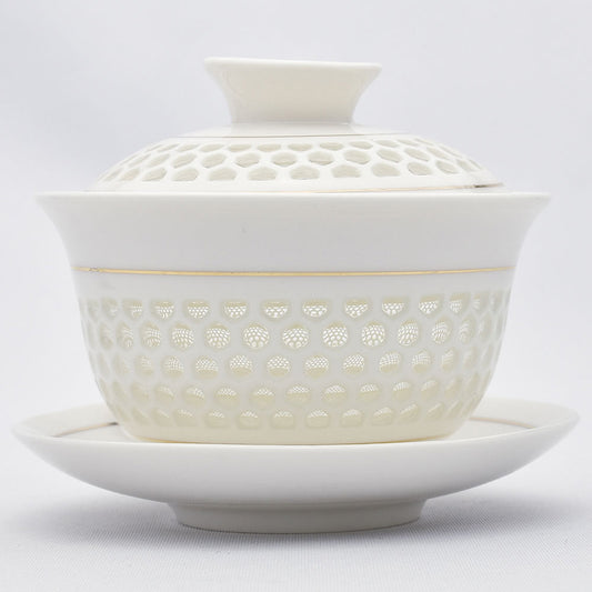 玲瓏蓋碗(金線・大)