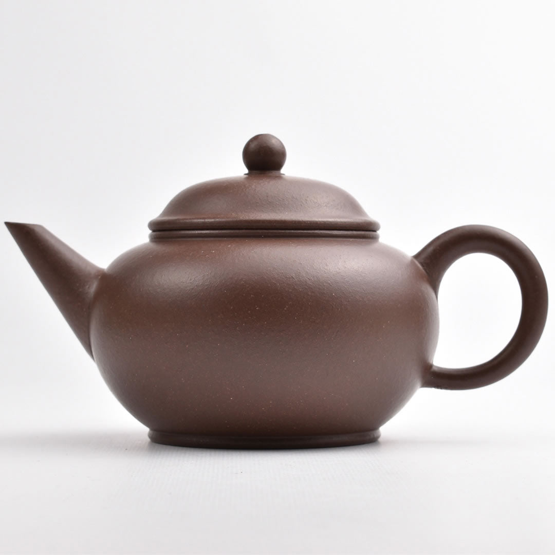 宜興紫砂壺 水平壺(郭建平・濃茶)