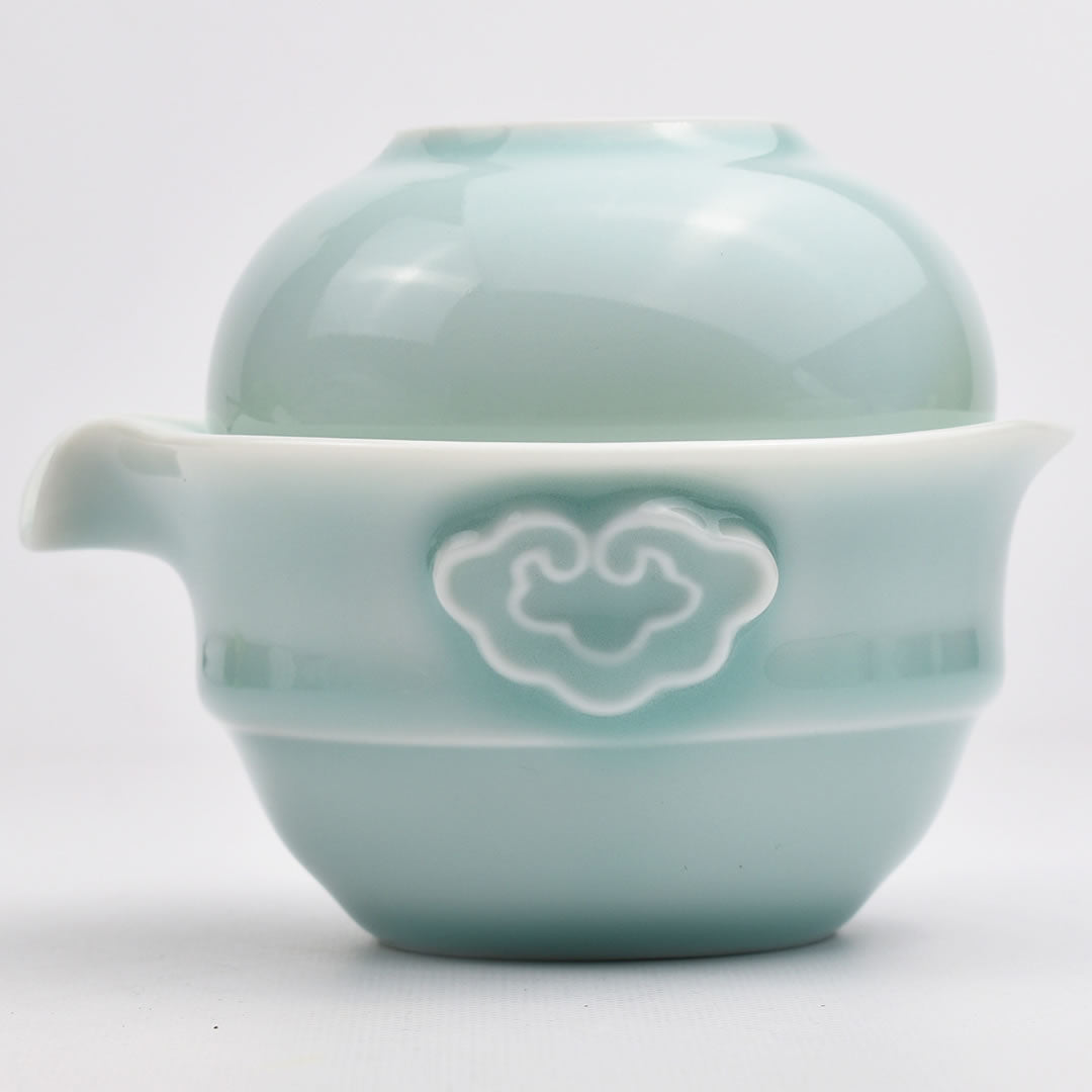 一人用急須｜青磁弟粉 快客杯｜中国茶器の天香茶行