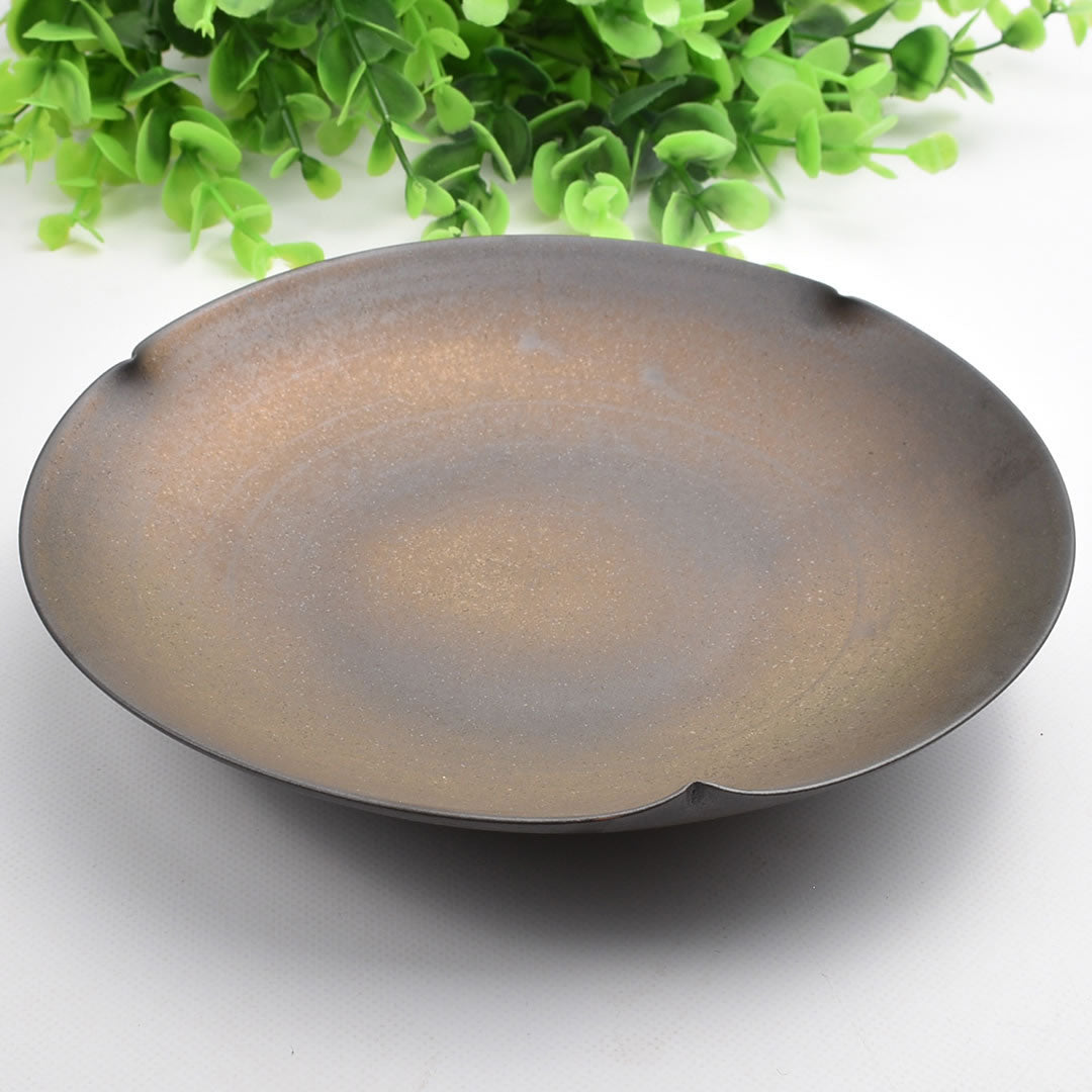 急須置き皿｜古銅釉壺承｜中国茶器の天香茶行
