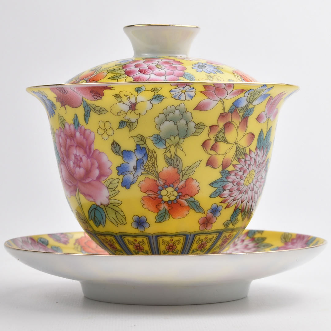 琺瑯黄蓋碗