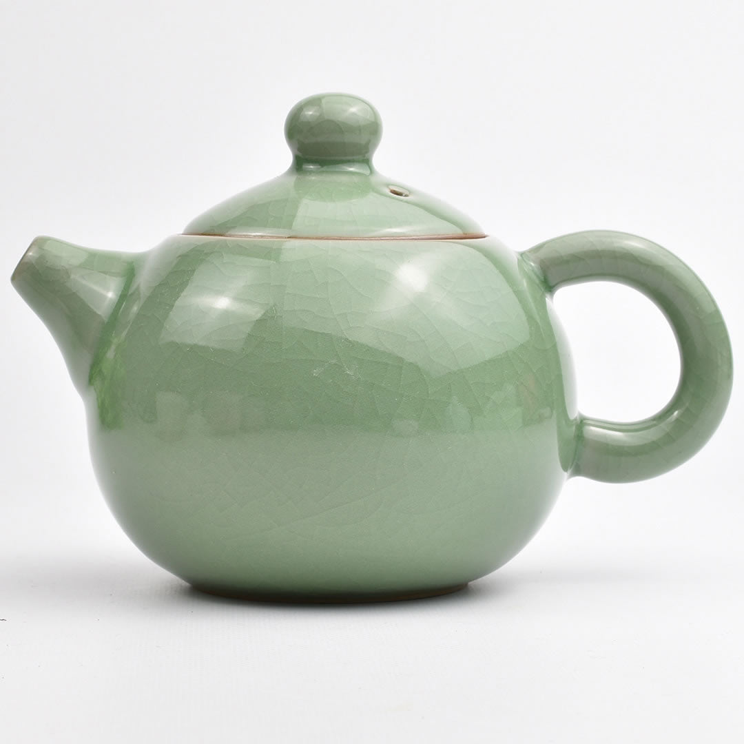 青磁急須｜大団円壺（哥窯梅子青）｜中国茶器専門店の通販・天香茶行