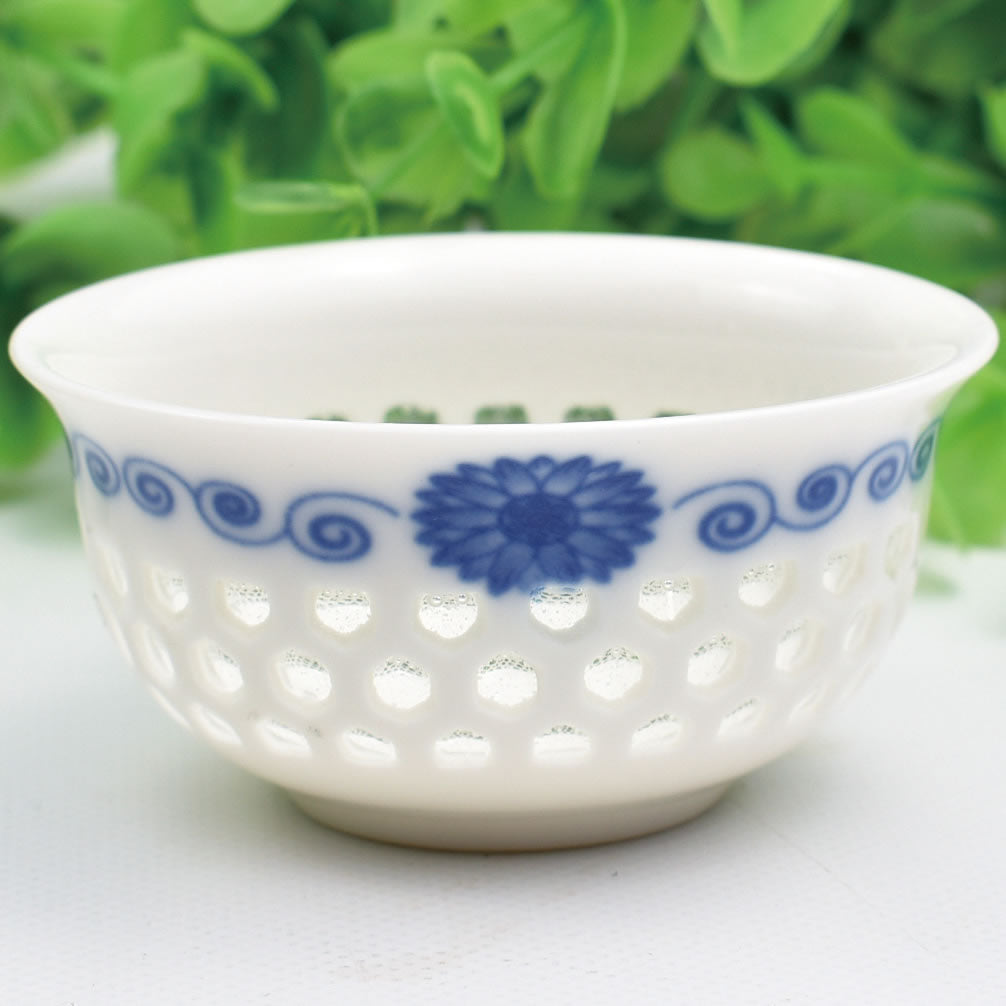 透彫蛍手｜玲瓏杯（太陽花）｜中国茶器専門店の通販・天香茶行