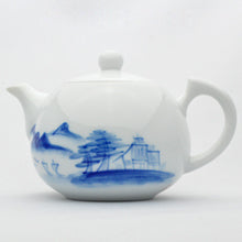 青花茶壺(山水)