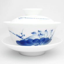 青花蓋碗(蓮)