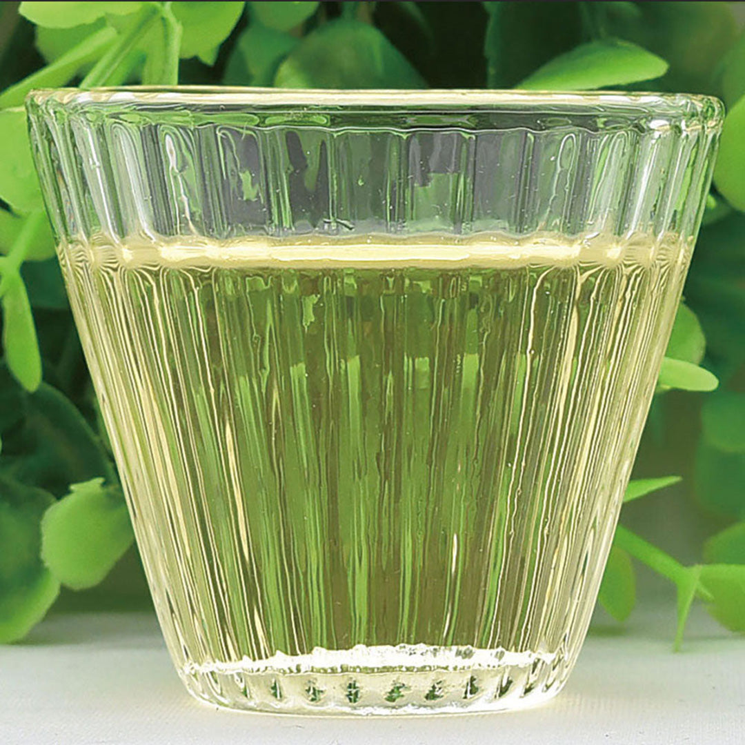 中国製　緑色ガラス　茶入れ tyaire-90_3.jpg