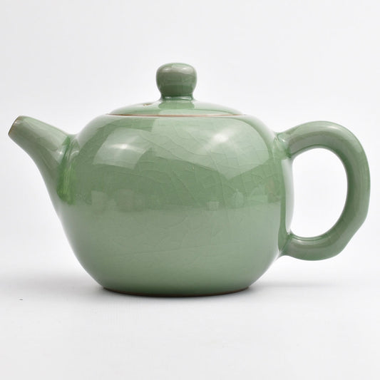 大圓茶壺（哥窯梅子青）