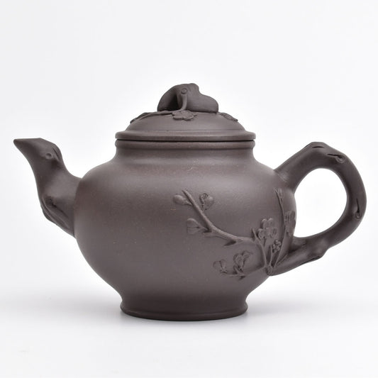 宜興紫砂壺 梅報春（王建英・濃茶）