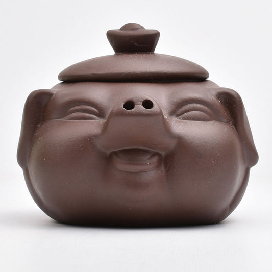 紫砂風　豚壺